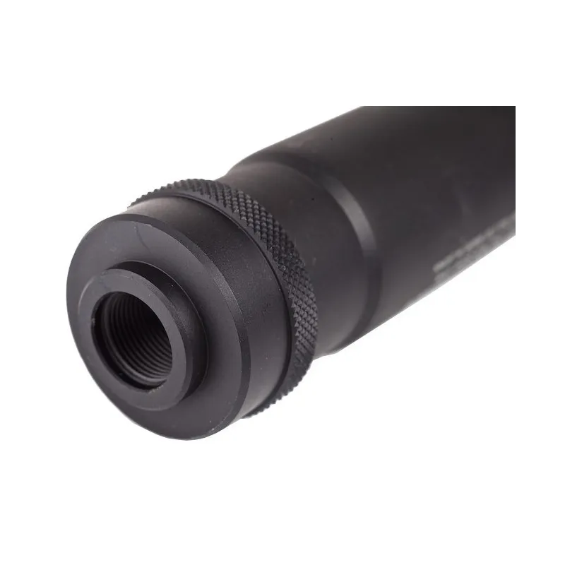 Filetage 14 mm CCW et bague moletée du silencieux Tokyo Marui Pro type Short, gros plan