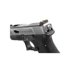WE - Pistolet GBB G-Force 19 SV Barrel Métal Version - Argent