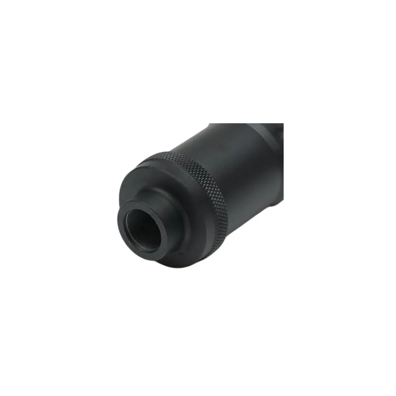 Extrémité arrière du silencieux CYMA M099 avec bague moletée, filetage 14 mm