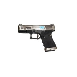 WE - Pistolet GBB G-Force 19 SV Barrel Métal Version - Argent