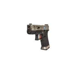 WE - Pistolet GBB G-Force 19 SV Barrel Métal Version - Argent