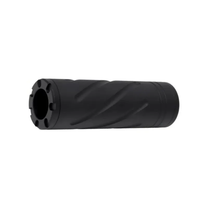 SLONG AIRSOFT - Silencieux 110mm avec filetage 14mm CCW - Noir