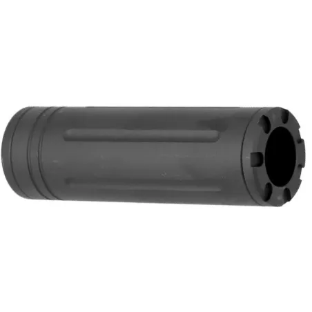 Silencieux Compact SLONG 110mm 14mm CCW Noir | Airsoft CQB