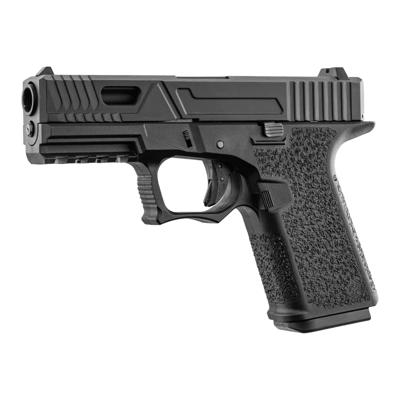 Pistolet GBB AW Custom VX9300 noir, vue 3/4 côté gauche