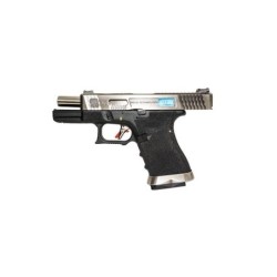 WE - Pistolet GBB G-Force 19 SV Barrel Métal Version - Argent