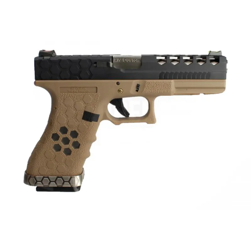 AW CUSTOM - VX0111 Hex cut GBB - Tan - Noir