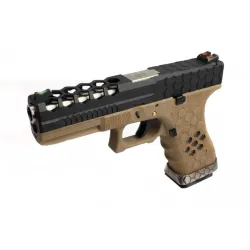 AW Custom VX0111 Hex Cut GBB Tan/Noir | Pistolet Airsoft CNC 169,90 €