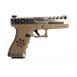 AW Custom VX0101 Hex Cut Full Métal GBB | Pistolet Airsoft G17 Custom