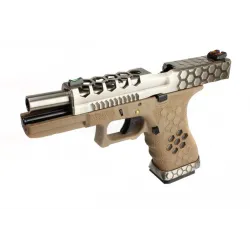 AW Custom VX0101 Hex Cut Full Métal GBB | Pistolet Airsoft G17 Custom