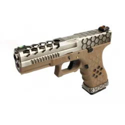AW Custom VX0101 Hex Cut Full Métal GBB | Pistolet Airsoft G17 Custom