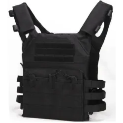Gilet JPC Noir TACTICAL OPS | Plate Carrier MOLLE Airsoft