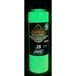 Billes Traçantes Vertes Bio ASG 0.28g x3300 | ZN-Airsoft