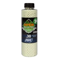 Billes Traçantes Vertes Bio ASG 0.30g x3300 | ZN-Airsoft