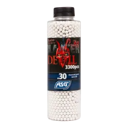 ASG - Billes blanches Blaster Devil 0,30 g X 3300 billes