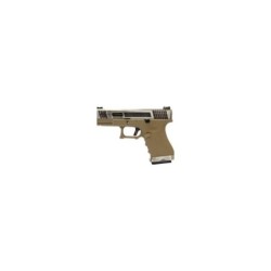 WE - Pistolet GBB G-Force 19 SV Barrel Métal Version - Tan et Argent