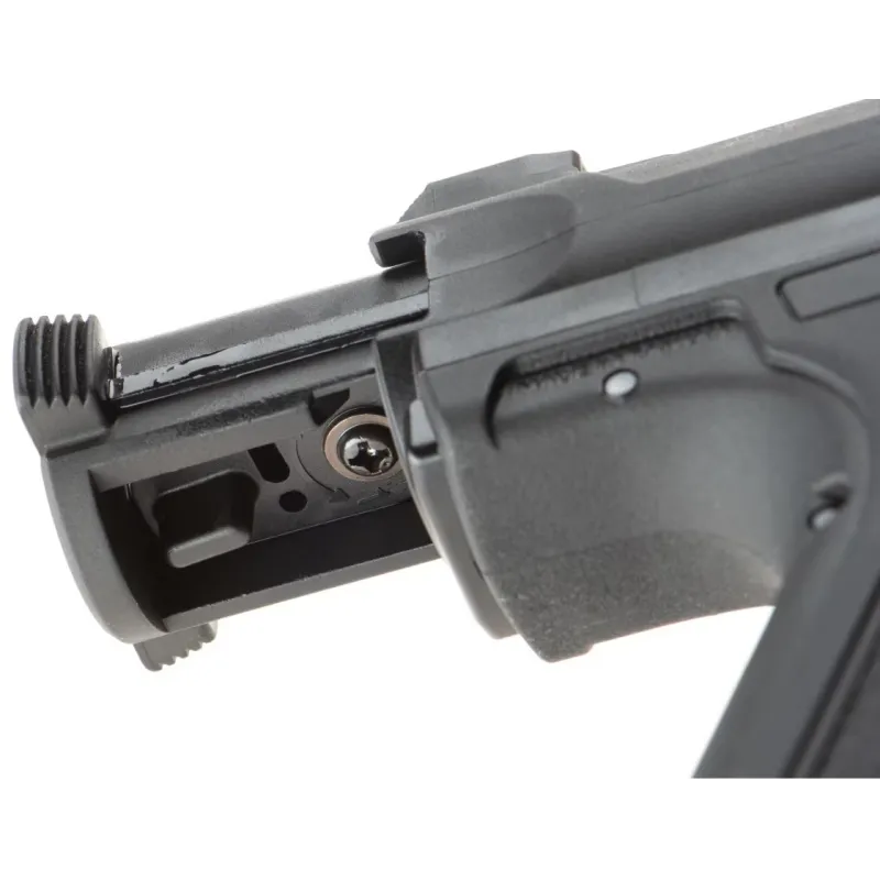 Action Army AAP-01 noir, détail de l’arrière de la culasse démontée