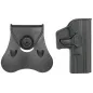 AMOMAX - Holster Rigide 360° gen2 pour Glock TM / Umarex / Cybergun - Noir