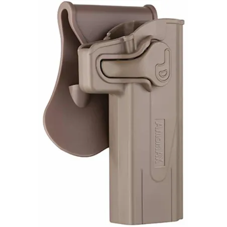 Holster AMOMAX Hi-Capa 5.1 Rigide 360° FDE Tan | ZN-Airsoft