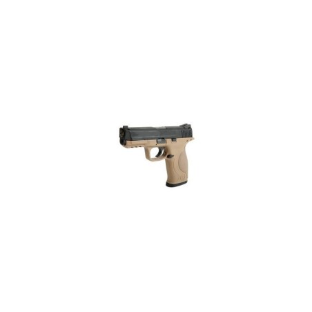 WE - Pistolet GBB WET-05 BK Argent Barrel Métal Version - Tan et Noir