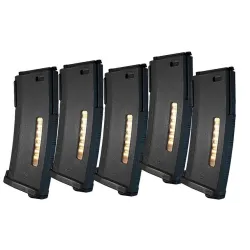 Wolverine - Chargeur Mid-cap 120 billes tête rouge PTS EPM-MTW - Noir