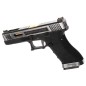 WE - Pistolet GBB G-Force 17 SV Or Barrel Métal Version - Noir