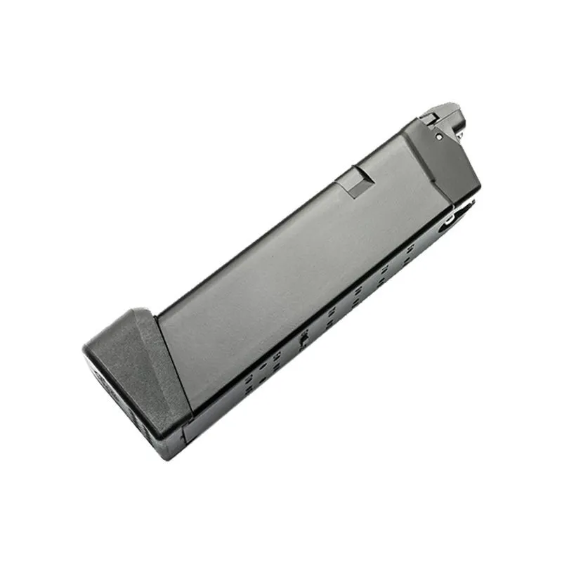 Chargeur gaz noir du pistolet GBB Poseidon Orion 2 Combat, vue de trois quarts