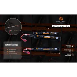 Evolution International Li-ion 7.4V 2500 mAh Airsoft | ZN-Airsoft