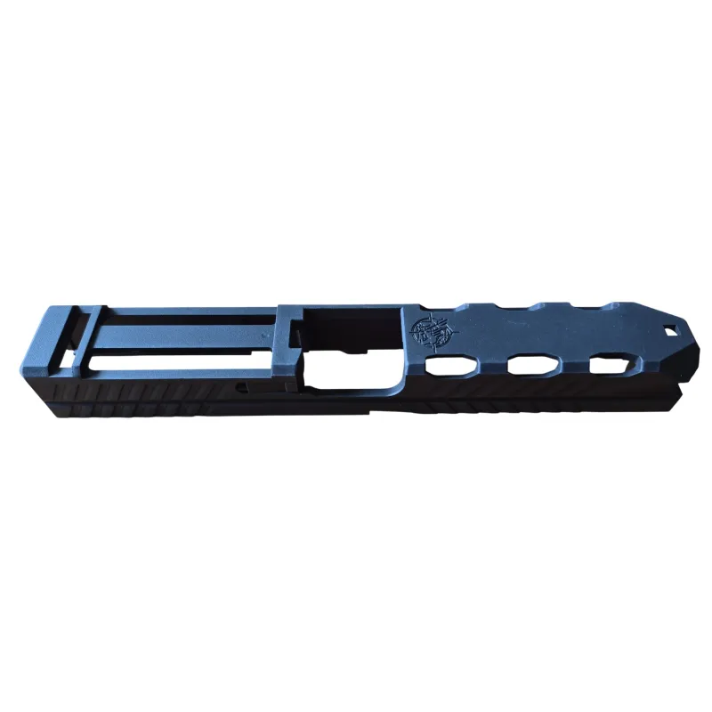 Culasse Poseidon FMG-9 noire, vue de profil gauche