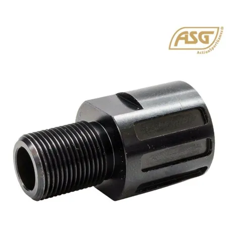 Adaptateur ASG silencieux pour Scorpion EVO 3 A1 18mm vers 14mm CCW noir