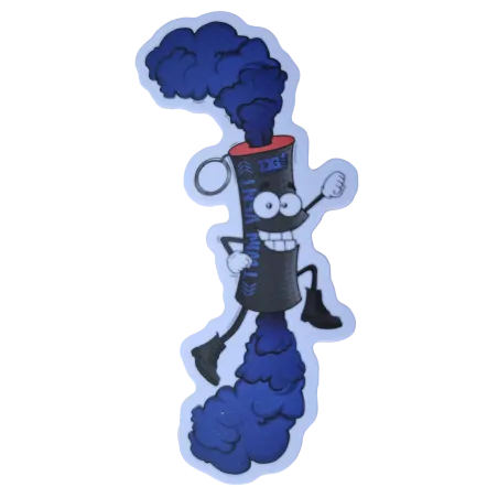 Sticker Enola Gaye Fumigène Bleu