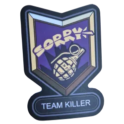 Sticker Enola Gaye Sorry Team Killer Violet