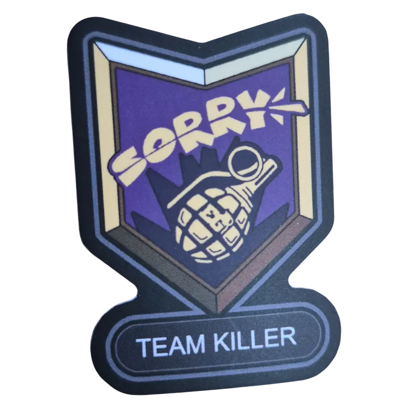 Sticker Enola Gaye Sorry Team Killer Violet