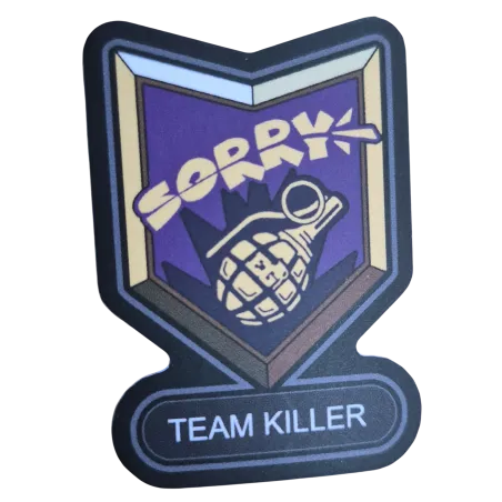 Sticker Enola Gaye Sorry Team Killer Violet
