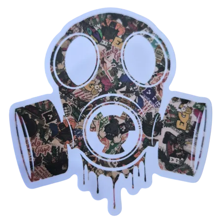 Sticker Enola Gaye Masque Blanc