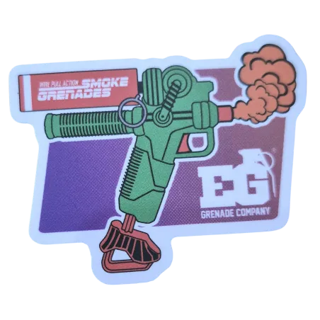 Sticker Enola Gaye Pistolet Fumigène Vert