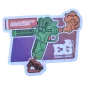 Sticker Enola Gaye Pistolet Fumigène Vert