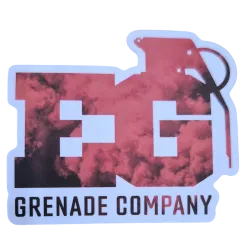 Sticker Enola Gaye Eg Grenade Rouge/noir