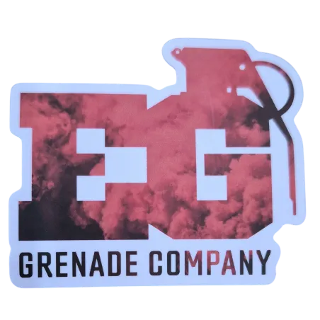 Sticker Enola Gaye Eg Grenade Rouge/noir