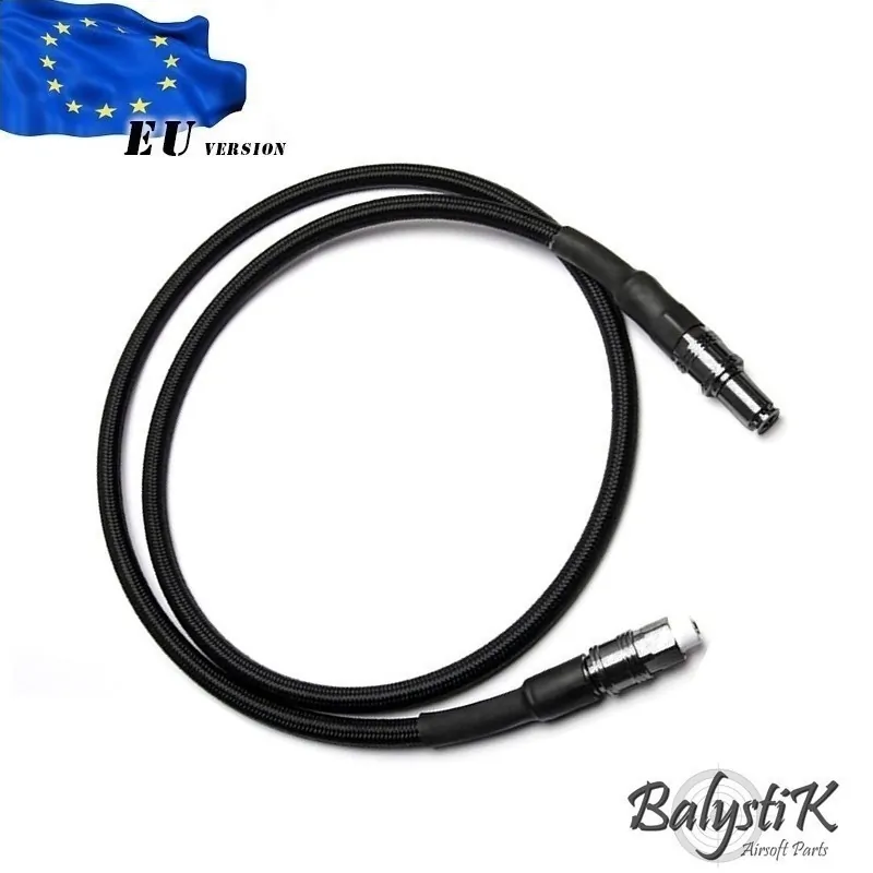 Balystik ligne HPA tressée nylon noire raccord EU QD complète
